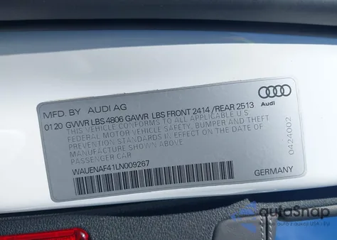 2020 Audi A4 Premium Plus 45 Tfsi Quattro S Tronic из США, поврежденный, VIN WAUENAF41LN009267